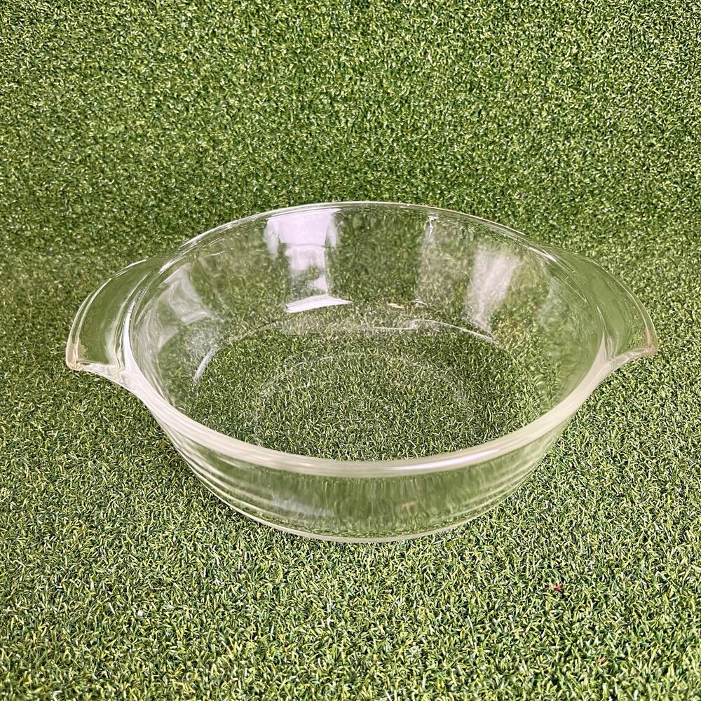 Vintage Fire King Anchor Hocking Clear Glass Bowl Dish 1 QT